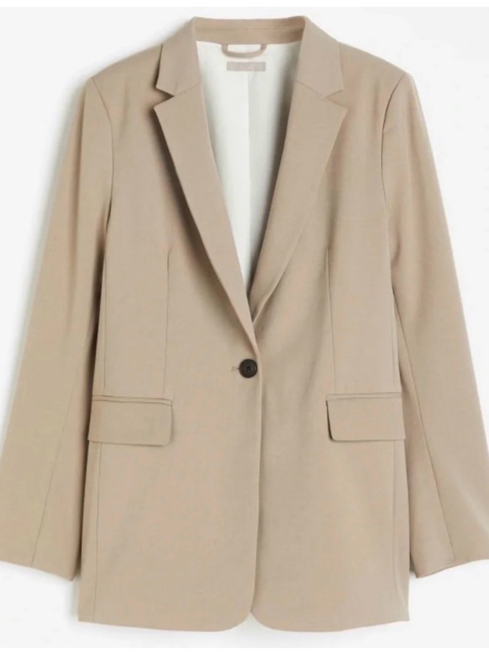 H&M Beige Single-Button Women's Blazer